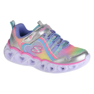 Barevné dívčí svítící tenisky Skechers Heart Lights-Rainbow Lux 302308L-SMLT