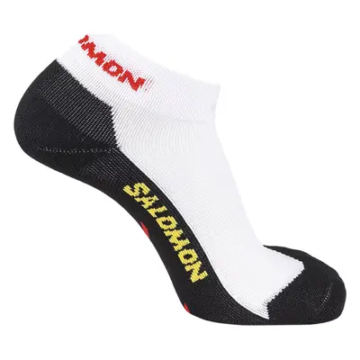 Bílo-černé sportovní ponožky Salomon Speedcross Low Socks C19738