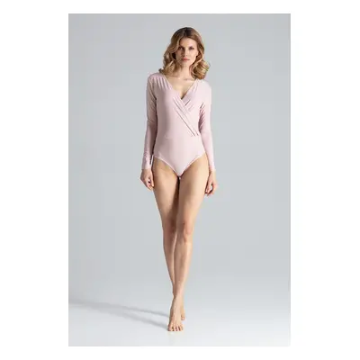 Růžové body s hlubším výstřihem M648 Pink