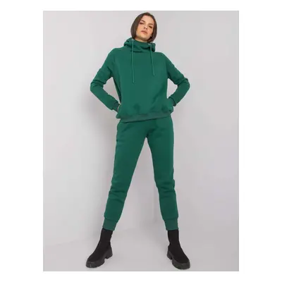 Tmavě zelená dámská tepláková souprava -RV-KMPL-7285.00P-dark green