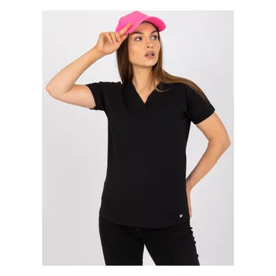 Černé dámské basic tričko RV-TS-7666.19-black