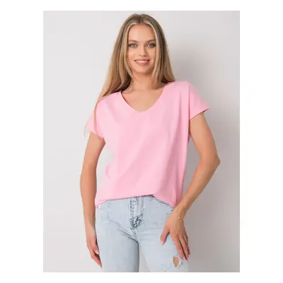 Růžové dámské tričko -RV-TS-4832.02P-light pink