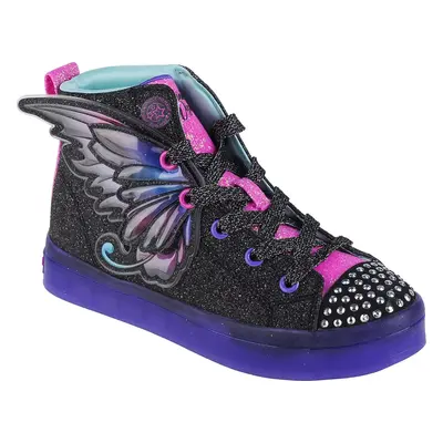 Černo-fialové třpytivé svítící tenisky Skechers Twi-Lites 2.0-Twinkle Wishes 314350L-BKMT