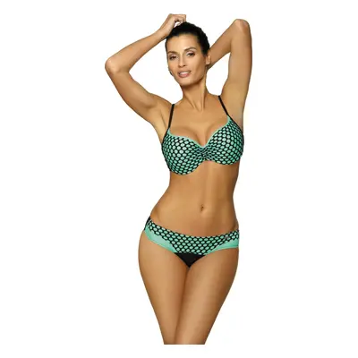 Tyrkysové puntíkaté bikiny Rosaline Nirvana M-490 (4)