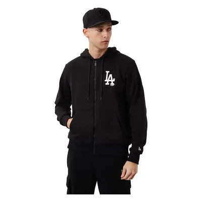 ČERNÁ MIKINA NA ZIP NEW ERA MLB LEAGUE LOS ANGELES DODGERS ESSENTIAL ZIP HOODIE 60284775