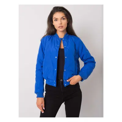 Modrý dámský pošívaný bomber EM-KR-616.29-blue