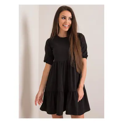 DÁMSKÉ ČERNÉ ŠATY RV-SK-5587.93-BLACK