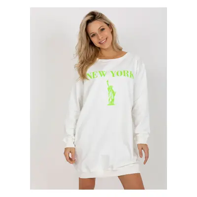 Smetanové mikinové šaty NEW YORK -VI-BL-3212.15X-ecru