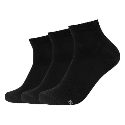 ČERNÝ SET PONOŽEK SKECHERS 3PPK BASIC QUARTER SOCKS SK42004-9999