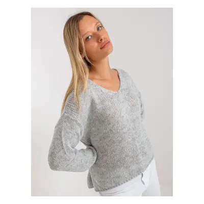 ŠEDÝ OVERSIZED SVETŘÍK STELLA TW-SW-BI-3002.98-GREY