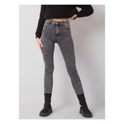 Šedé dámské skinny džíny NM-SP-L71.15-gray