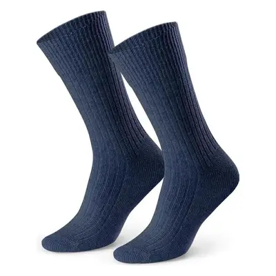 TMAVĚ MODRÉ DÁMSKÉ PONOŽKY ART.093 TF041, NAVY BLUE