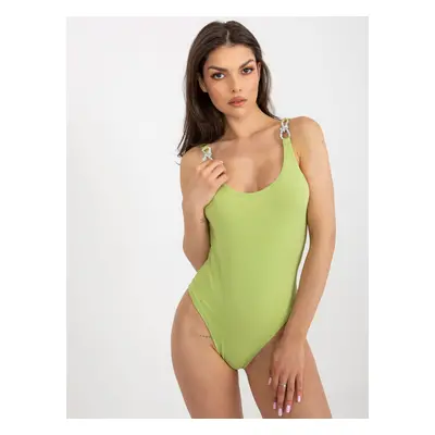 Světle zelené body s kulatým výstřihem na zádech NM-BO-L55148.16-light green