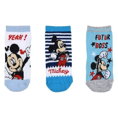 Mickey Mouse modré chlapecké ponožky - 3 páry