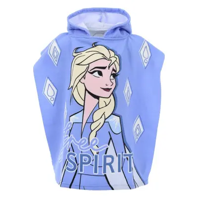 Světle modré dívčí plážové pončo Disney - Frozen