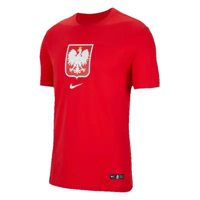 Červené pánské tričko Nike Poland Evergreen Crest Tee CU9191-611