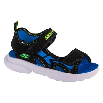 TMAVĚ MODRÉ CHLAPECKÉ SANDÁLY SKECHERS RAZOR-SPLASH - AQUA BUDDIES 406513L-BBLM