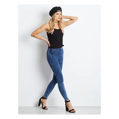 Dámské džíny "jeggings" JMP-SP-GD1731.52P-dark blue