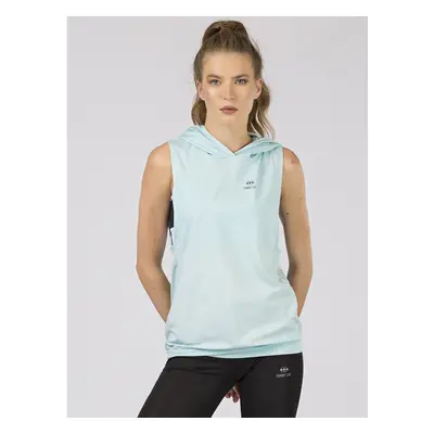 TOMMY LIFE Dámské modré tričko s kapucí 298-BZ-TL-97106.32-light blue