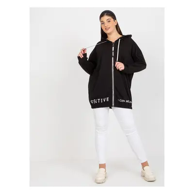 Černá mikina na zip RV-BL-8302.78-black