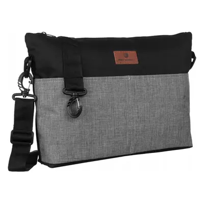 Peterson Černo - šedá textilní shopper taška [DH] GBP-06-9007 BLACK+GRAY