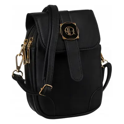 Černá dámská crossbody kabelka s klopou R-MBV-02