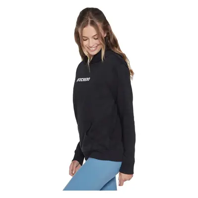 Černá dámská mikina Skechers Signature Pullover Hoodie WHD69-BLK