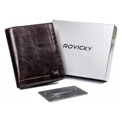 ROVICKY ČERNÁ ELEGANTNÍ PÁNSKÁ PENĚŽENKA L236 PC-102-BAR