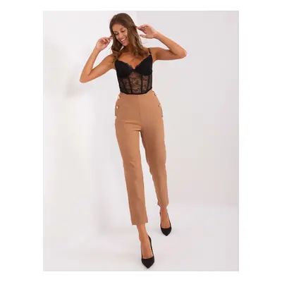 Hnědé elegantní kalhoty TW-SP-OB055.45-brown