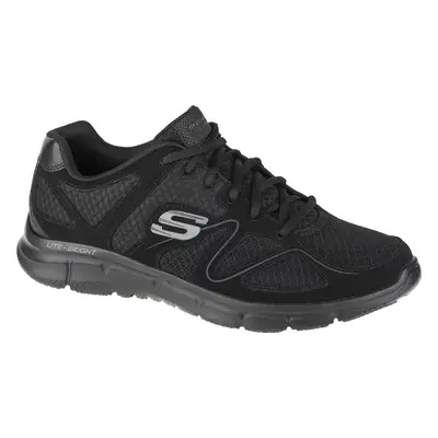 Černé pánské tenisky SKECHERS Satisfaction 58350-BBK