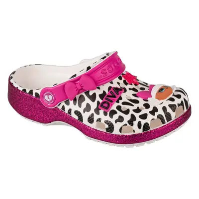 Dívčí vzorované nazouváky Crocs LOL Surprise Diva Girls Classic Clog 209465-100