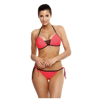 Korálové bikiny s černým lemováním Janette Nectarine M-547 (8)