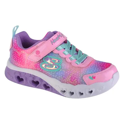 Barevné dívčí svítící tenisky Skechers Flutter Heart Lights 302315L-PKMT