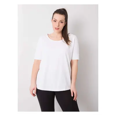 Bílé dámské basic tričko -RV-TS-6330.92P-white