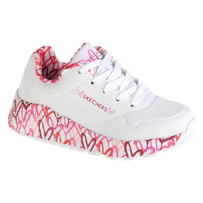 Bílé dívčí tenisky Skechers Uno Lite 314976L-WRPK