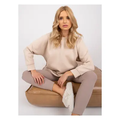 Béžová bavlněná oversize mikina Manacor EM-BL-711.05-beige