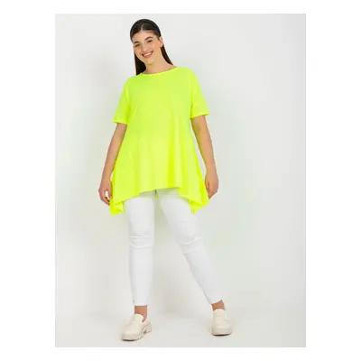 Neonově žluté dlouhé tričko RV-BZ-7857.58-fluo yellow