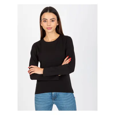 Černé bavlněné basic tričko -VI-BZ-075.25X-black