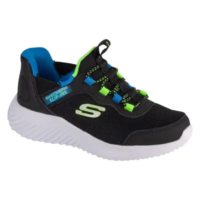 Černé chlapecké tenisky Skechers Slip-Ins: Bounder - Brisk-Burst 403822L-BBLM