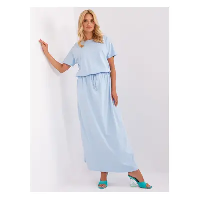 Světle modré maxi šaty RV-SK-7851.84-light blue