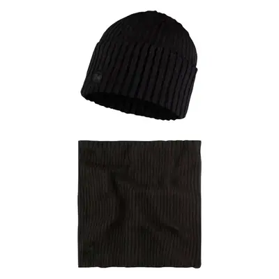 Černá čepice a nákrčník Buff Gift Pack Set Beanie and Neckwarmer 1323499011000