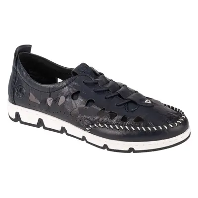 TMAVĚ MODRÉ DÁMSKÉ POLOBOTKY RIEKER SHOES 49956-14