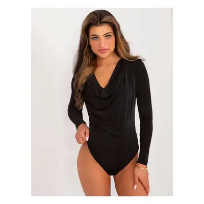 Černé elegantní body dlouhým rukávem BA-BO-2304.36-black