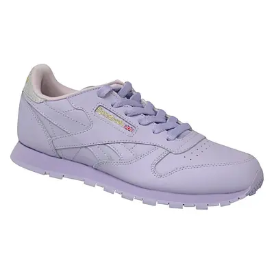 Fialové dětské tenisky REEBOK Classic Leather Metallic BD5543