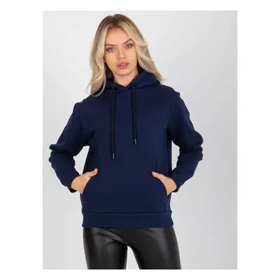 Tmavě modrá dámská mikina s kapucí CT-BL-F-621124.98P-dark blue