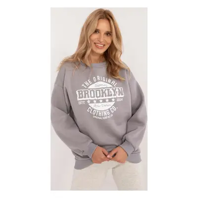 ŠEDÁ DÁMSKÁ MIKINA BROOKLYN EM-BL-617B.80-GREY