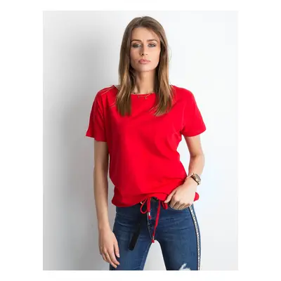 Dámské červené tričko RV-TS-4834.91P-red