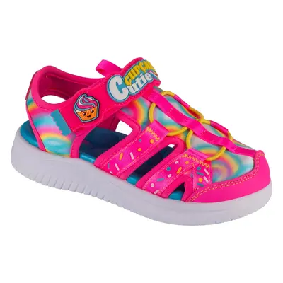 Růžové dívčí sandály Skechers Jumpsters Sandal - Sprinkle Wonder 303273N-HPMT