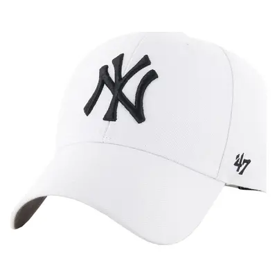 Bílá kšiltovka 47 Brand MLB New York Yankees Cap B-MVPSP17WBP-WHM