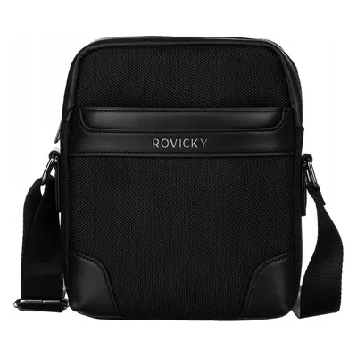 Rovicky Černá pánská polyesterová messenger taška R-1501